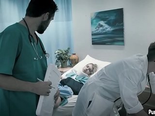 Hurt petite teen fucked by a nasty doctors big dick